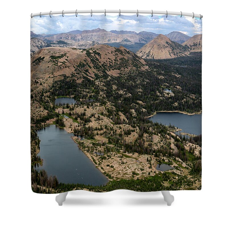 Utah Shower Curtain featuring the photograph Summit View from Mount Watson by Brett Pelletier