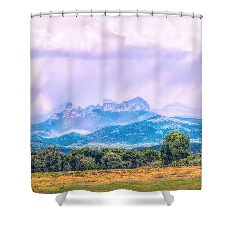 Rain Shower Curtain featuring the photograph Sun and Rain by Rick Wicker