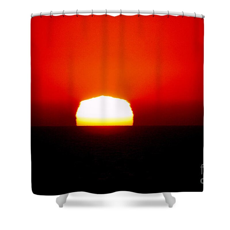 Sunset Shower Curtain featuring the photograph Sun Dipping by Mark Jackson