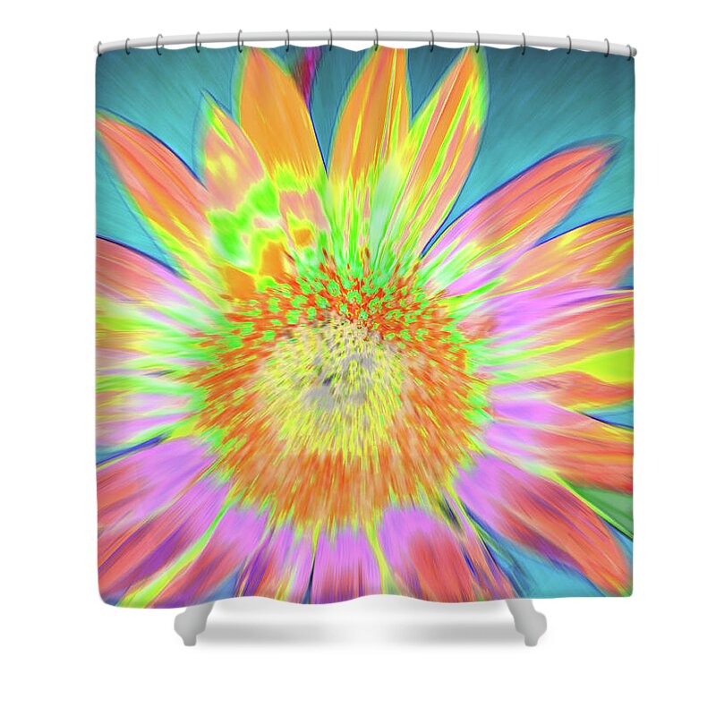 Sunflowers Shower Curtain featuring the photograph Sunfeathered by Cris Fulton