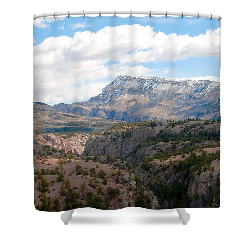 Wy Shower Curtain featuring the photograph Sunlight creek of WY by Troy Stapek