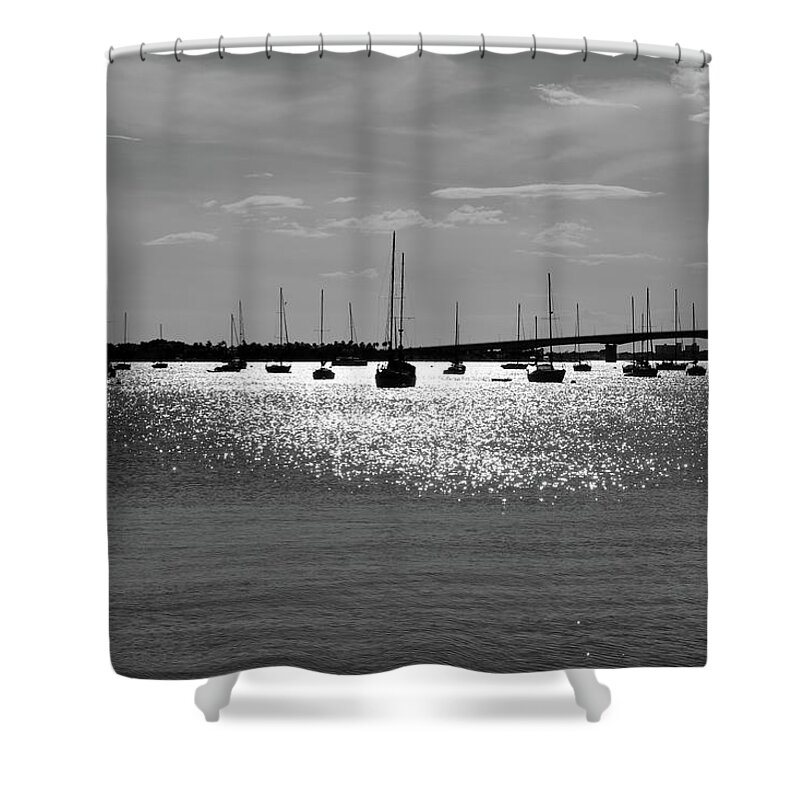 Photo For Sale Shower Curtain featuring the photograph Sunlight on the Bay by Robert Wilder Jr