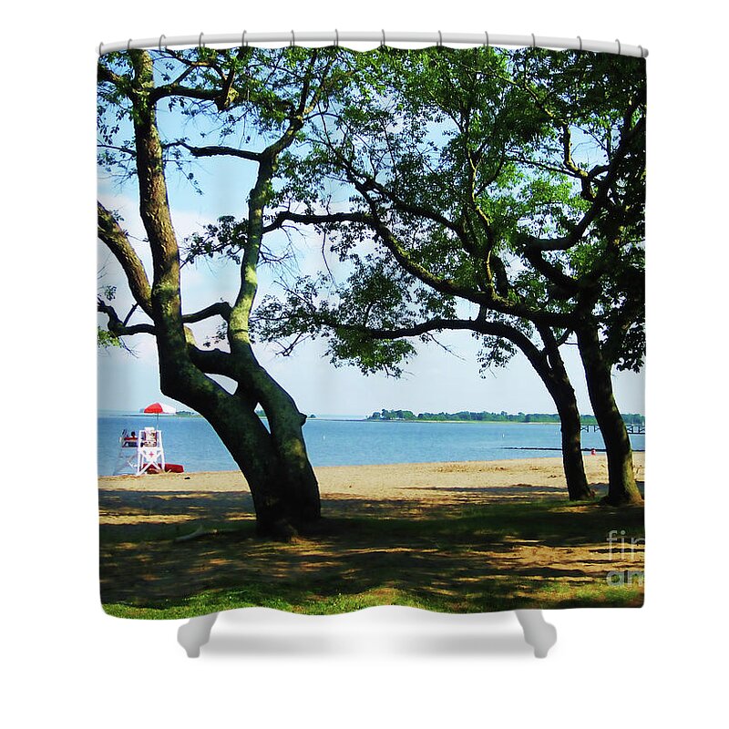 Beach Shower Curtain featuring the photograph Sunny Afternoon by Xine Segalas