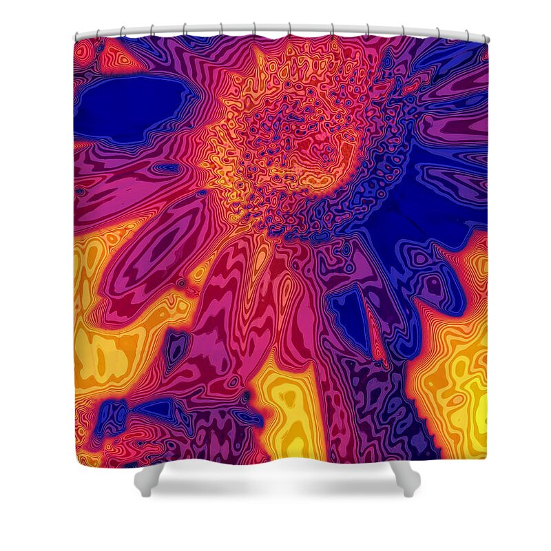 Sunflower Shower Curtain featuring the photograph Sunny and Wild by Stephen Anderson