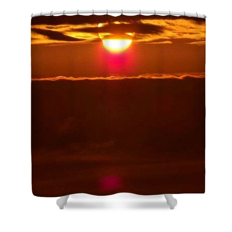 Shine Bright Shower Curtain featuring the photograph Sun raise 3 by Tyrone Hart