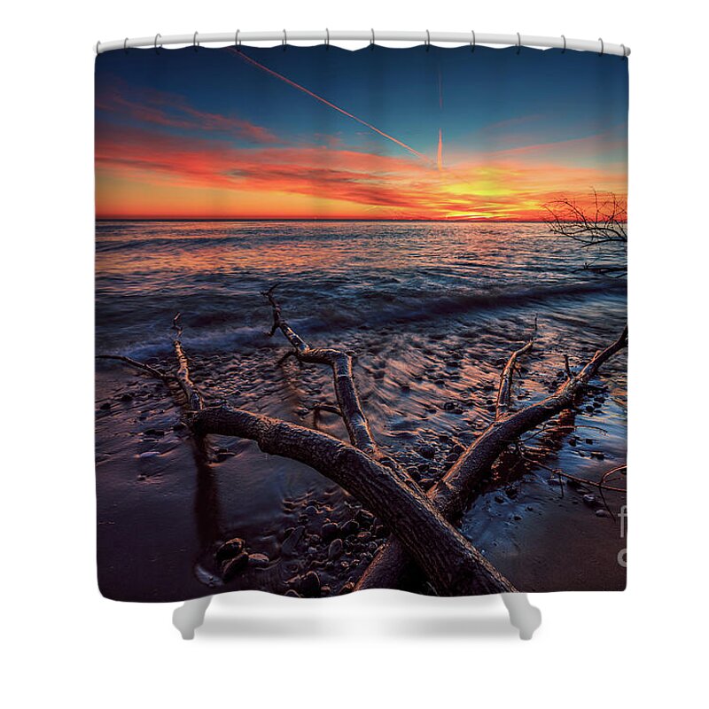 Andrew Slater Photography Shower Curtain featuring the photograph Sunrise Crossing by Andrew Slater