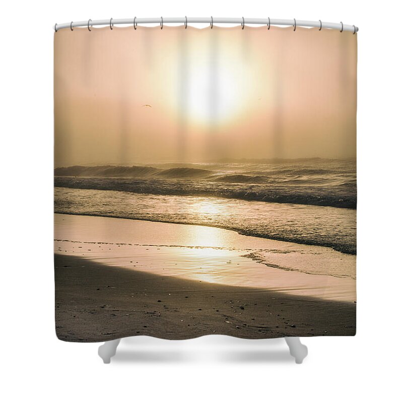 Beach Shower Curtain featuring the photograph Sunrise in Orange Beach by John McGraw