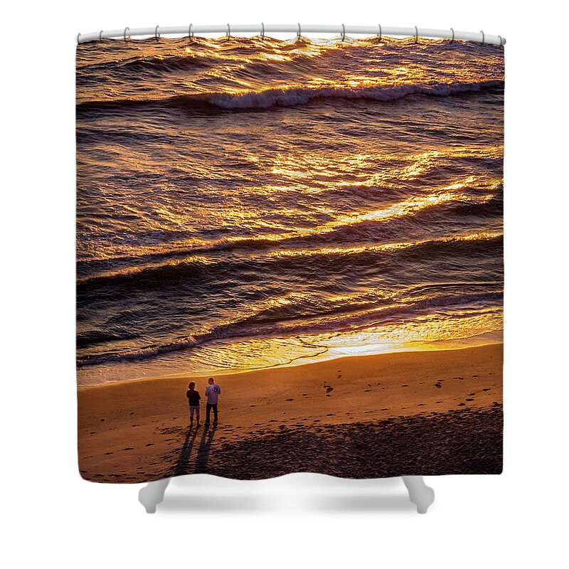 Atlantic Shower Curtain featuring the photograph Sunrise on Melbourne Beach by Frank Mari