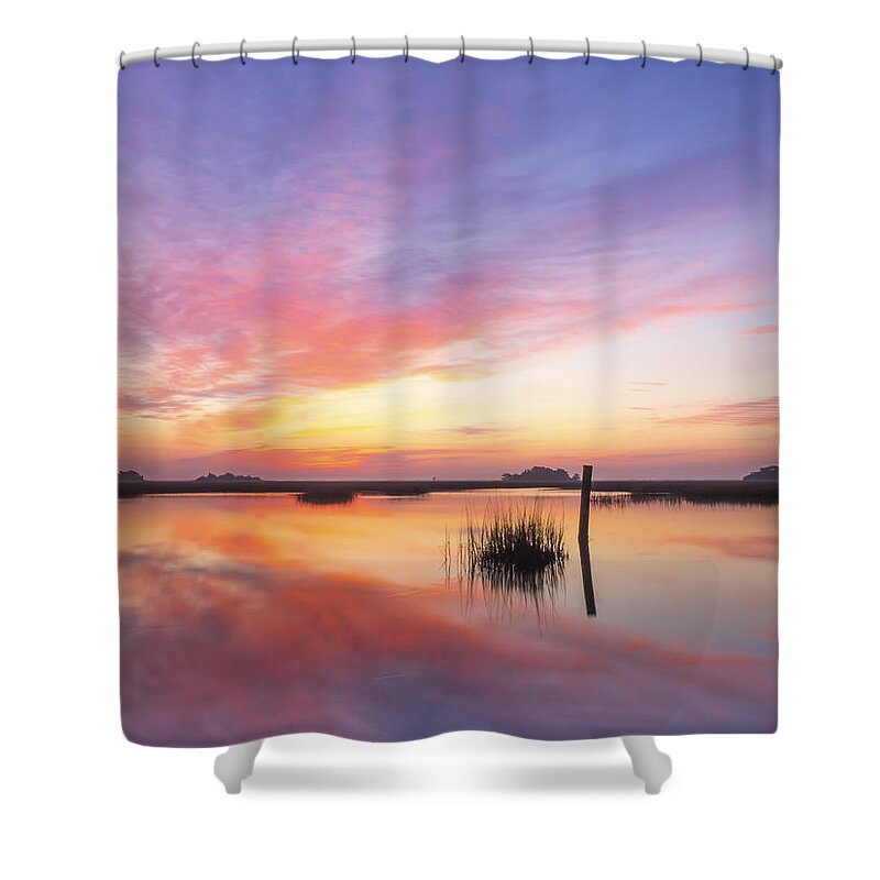 #jo-anntomaselli Shower Curtain featuring the photograph Sunrise Sunset Art Photo - I Belong by Jo Ann Tomaselli