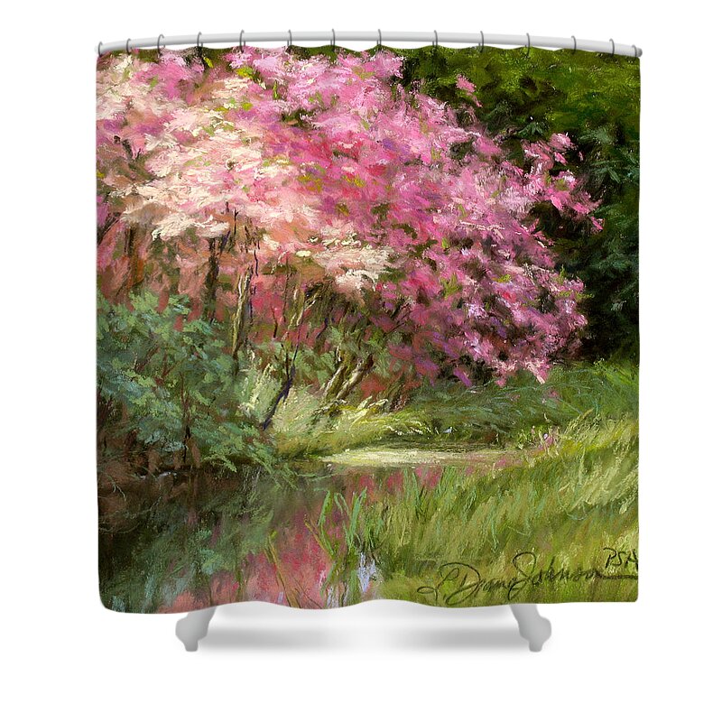 Pastel Painting Shower Curtain featuring the pastel Sun's Grace by L Diane Johnson