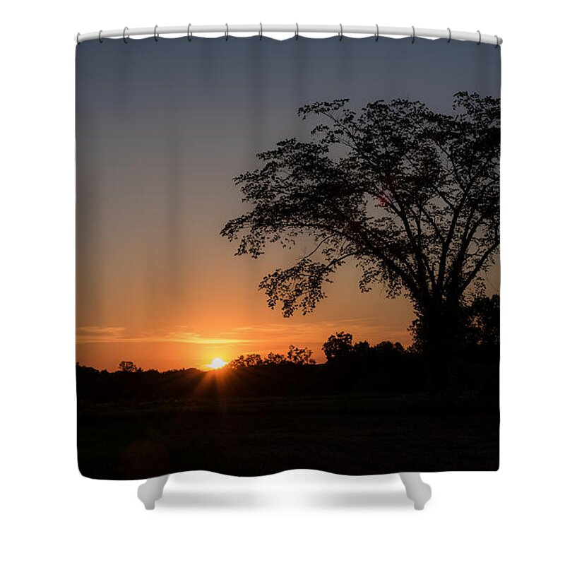 Nature Shower Curtain featuring the photograph Sunset   by Holden The Moment