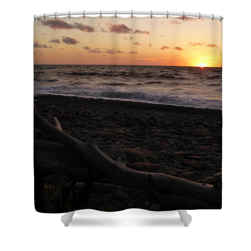 Nova Scotia Shower Curtain featuring the photograph Sunset at Cap Rouge by Joel Deutsch