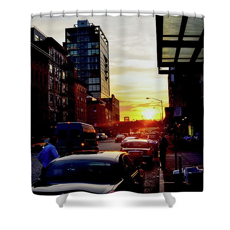 Chelsea Shower Curtain featuring the photograph Sunset At Chelsea by Aparna Tandon