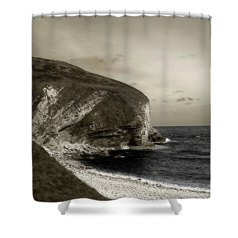 Seas Shower Curtain featuring the photograph Sunset Cliff by Sebastian Mathews Szewczyk