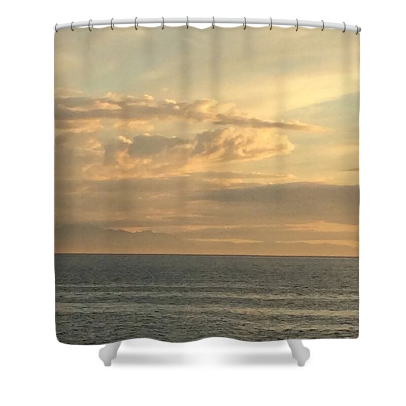Clouds Shower Curtain featuring the photograph Sunset Clouds by Suzanne Schaefer