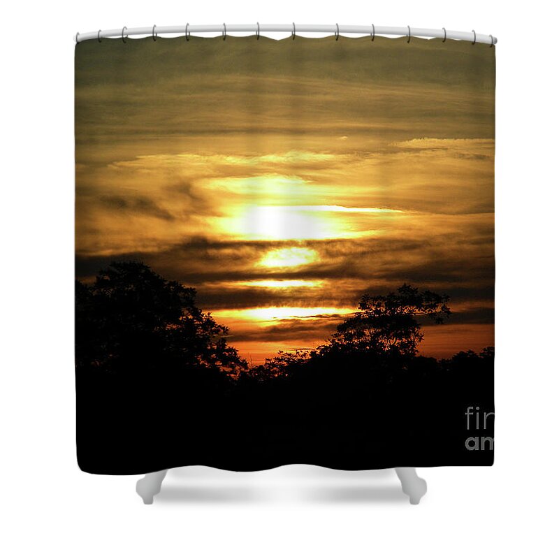 Sunset Shower Curtain featuring the photograph Sunset In Carolina by Matthew Seufer