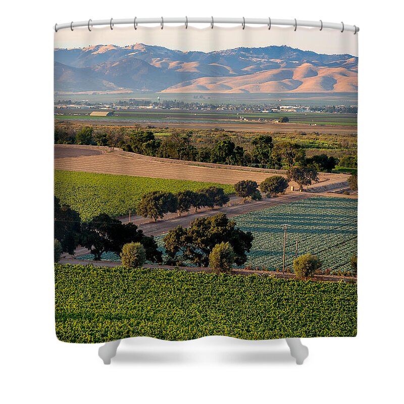 Sunset Shower Curtain featuring the photograph Sunset in Salinas Valley by Derek Dean