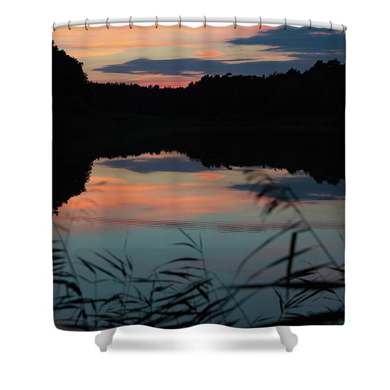 Sunset Shower Curtain featuring the photograph Sunset in September by Andreas Levi