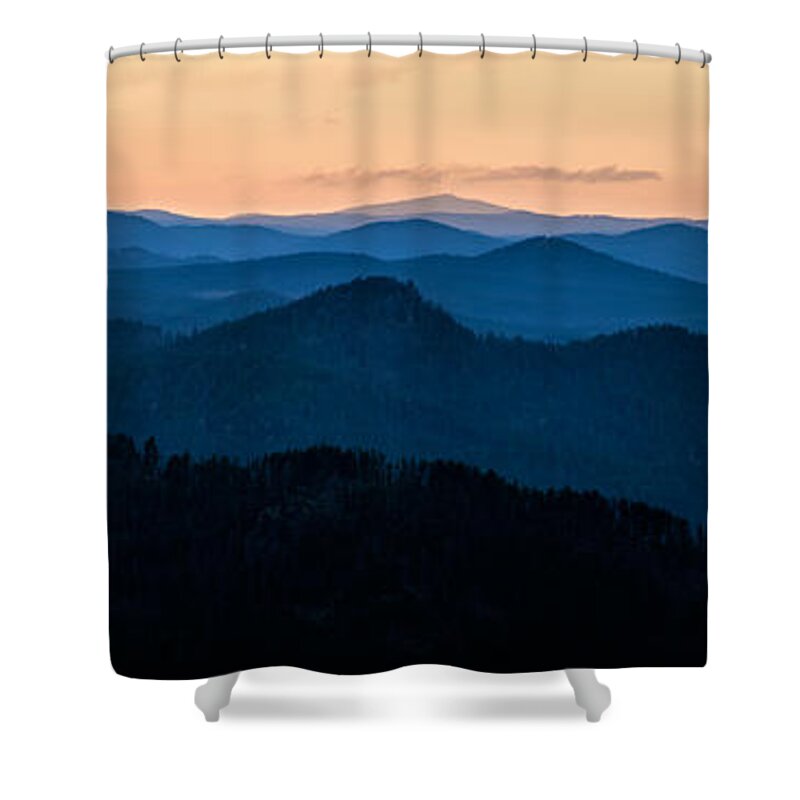 Black Hills Shower Curtain featuring the photograph Sunset in the Black Hills by Matt Hammerstein