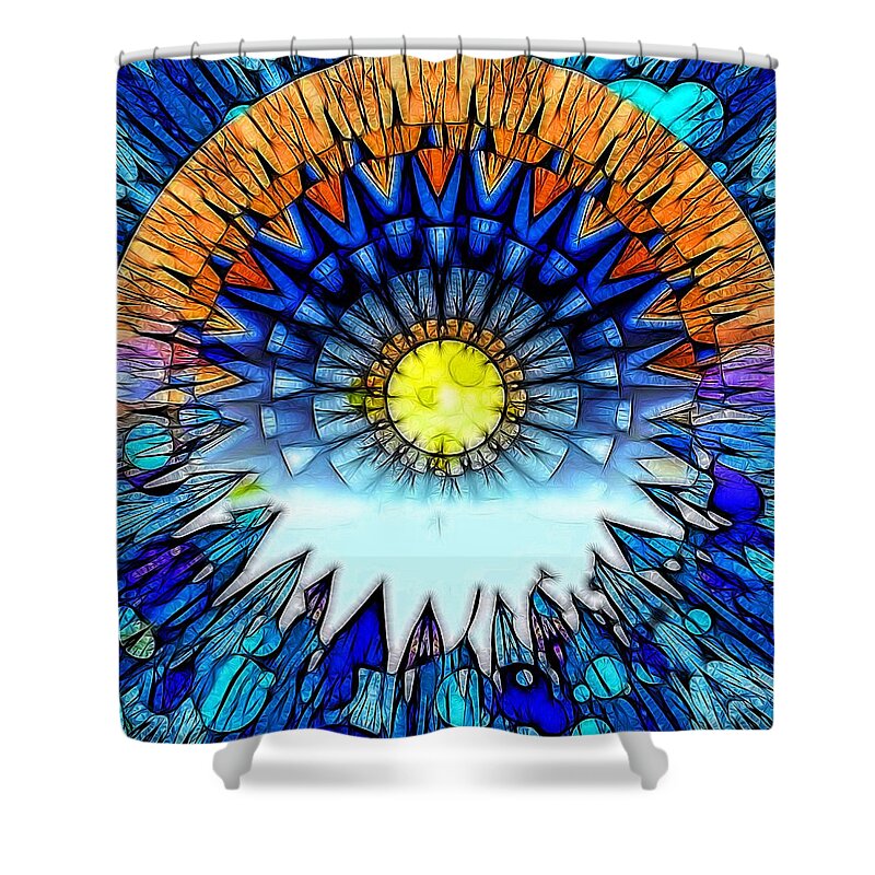 Sunset Shower Curtain featuring the photograph Sunset in the Mind's Eye by Nick Heap