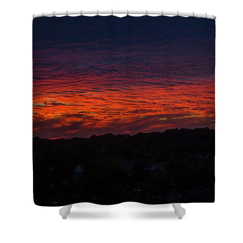 Virginia Shower Curtain featuring the photograph Sunset sky in Virginia by Agnes Caruso