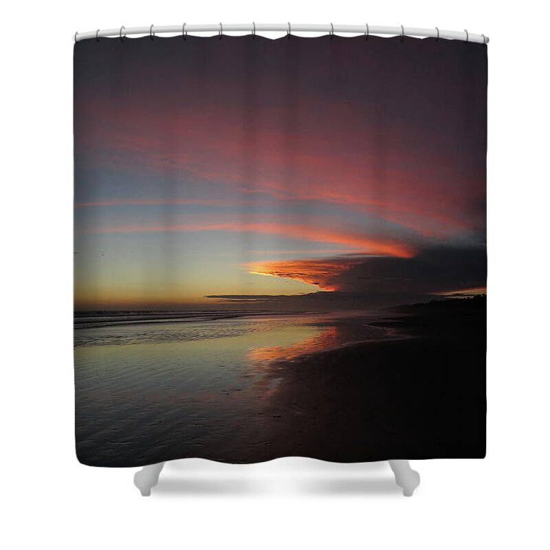 Sunset Shower Curtain featuring the photograph Sunset Las Lajas by Daniel Reed