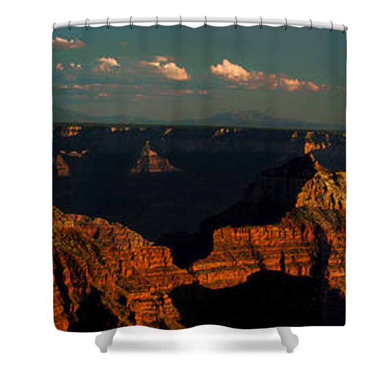 Dave Welling Shower Curtain featuring the photograph Sunset North Rim Grand Canyon National Park Arizona by Dave Welling