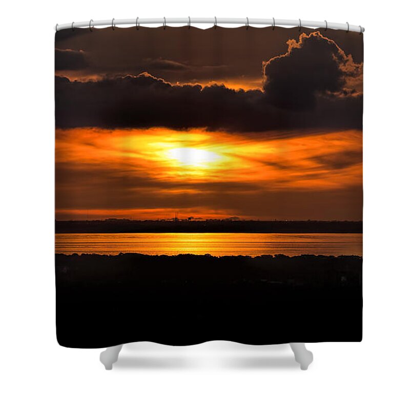 Sunset Shower Curtain featuring the photograph Sunset of Tampa Bay by Jason Ludwig Photography