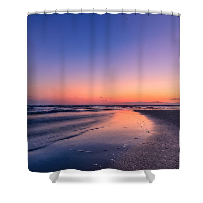 Beach Shower Curtain featuring the photograph Sunset, Old Saybrook, CT by Craig Szymanski