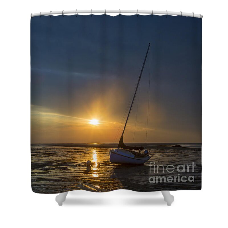 Cape Cod Shower Curtain featuring the photograph Sunset on Cape Cod by Diane Diederich
