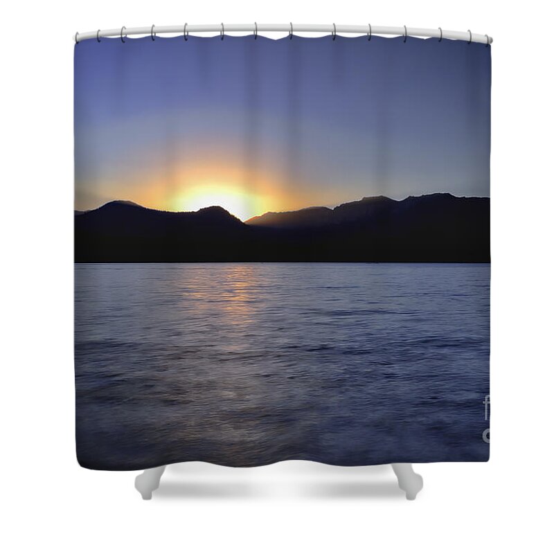 Sunset On Maggie's Peaks Shower Curtain featuring the photograph Sunset On Maggie's Peaks by Mitch Shindelbower