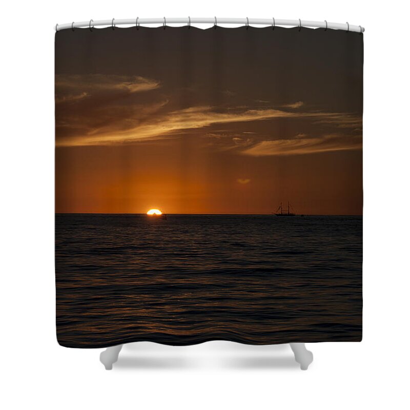 Sunset Shower Curtain featuring the photograph Sunset on Sea of Cortez by Ivete Basso Photography