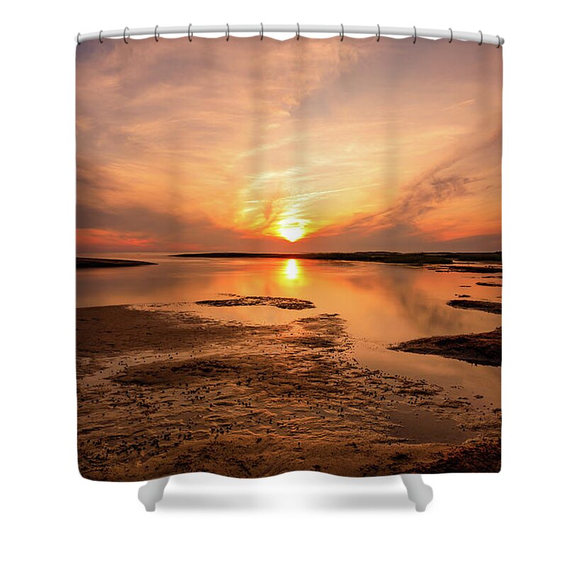 Sunset Shower Curtain featuring the photograph Sunset on the Cape by Rob Davies
