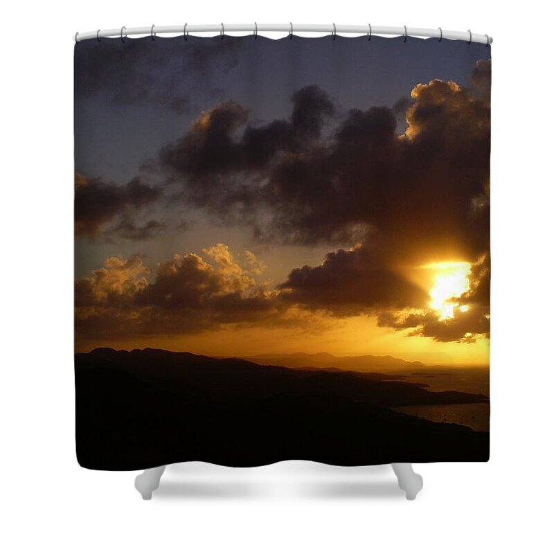 Cruzan Shower Curtain featuring the photograph Cruzan Sunset by Amanda Jones