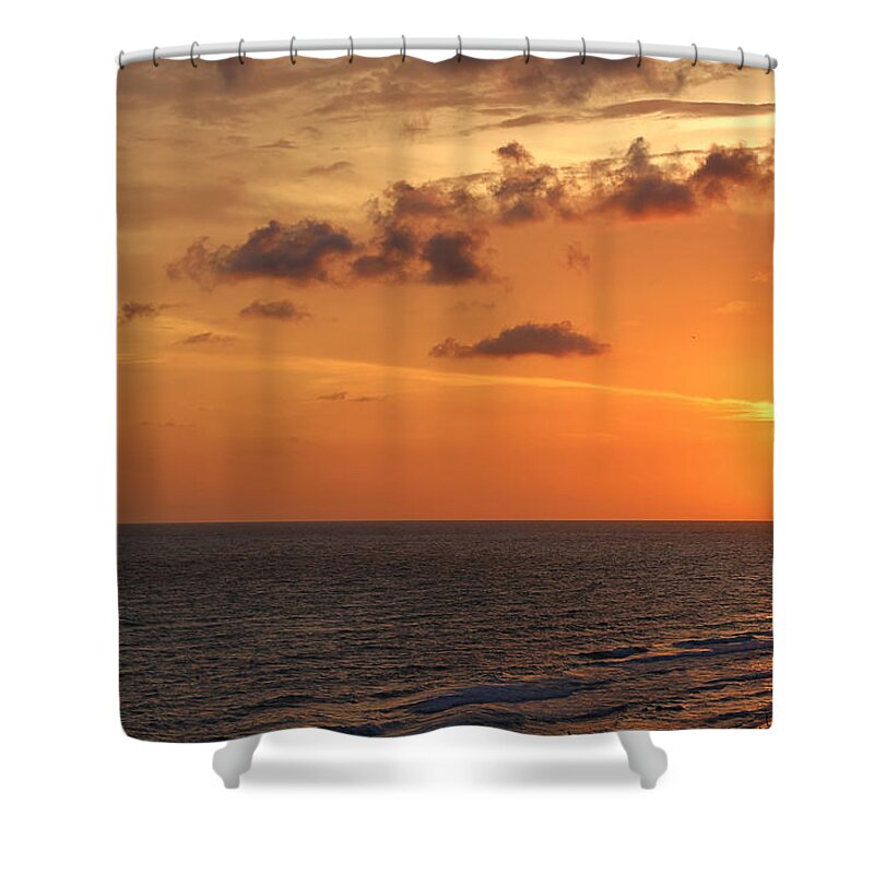 Panama City Shower Curtain featuring the photograph Sunset Panama City Florida by Theresa Campbell