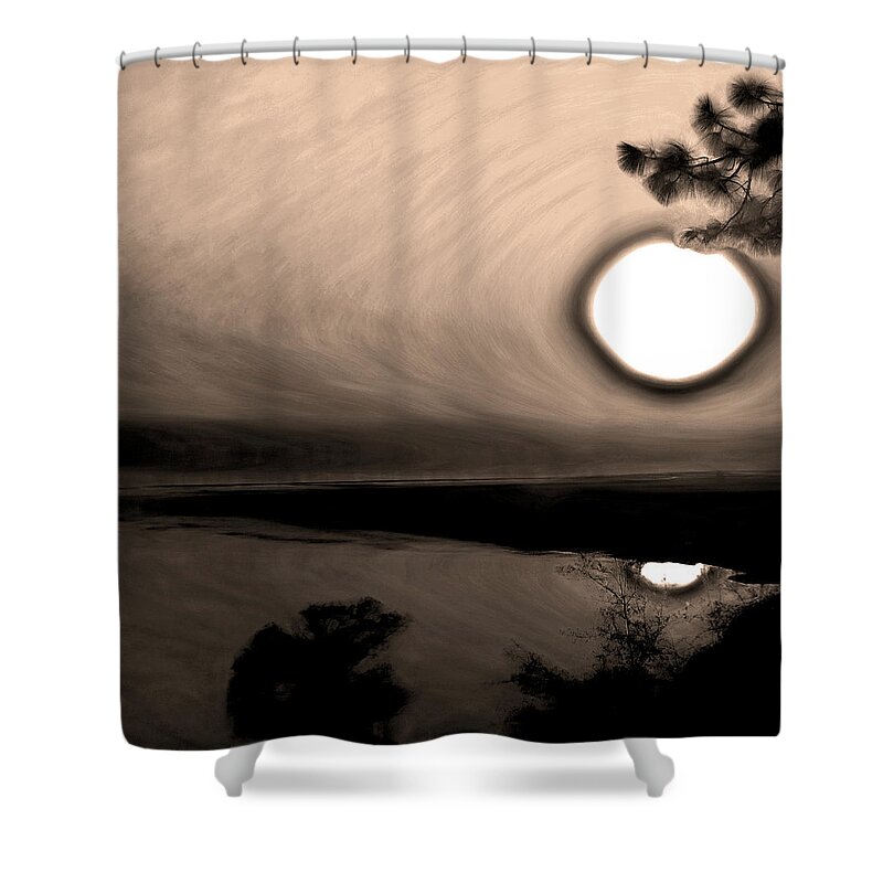 Sunset Shower Curtain featuring the photograph Sunset Reflection by Gina O'Brien