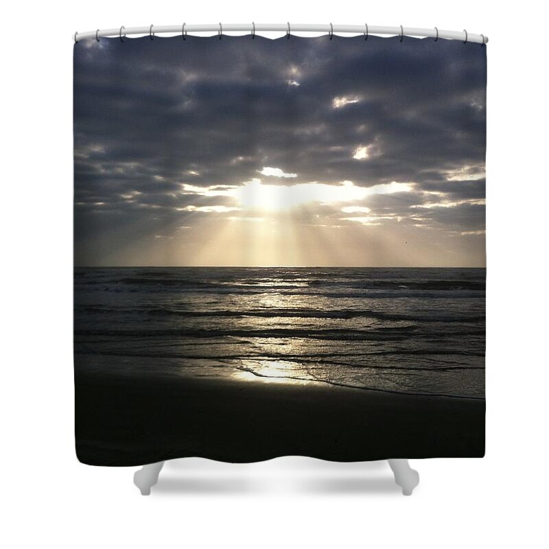 Sunrise Shower Curtain featuring the photograph Sunrise Spotlight #2 by Christy Pooschke