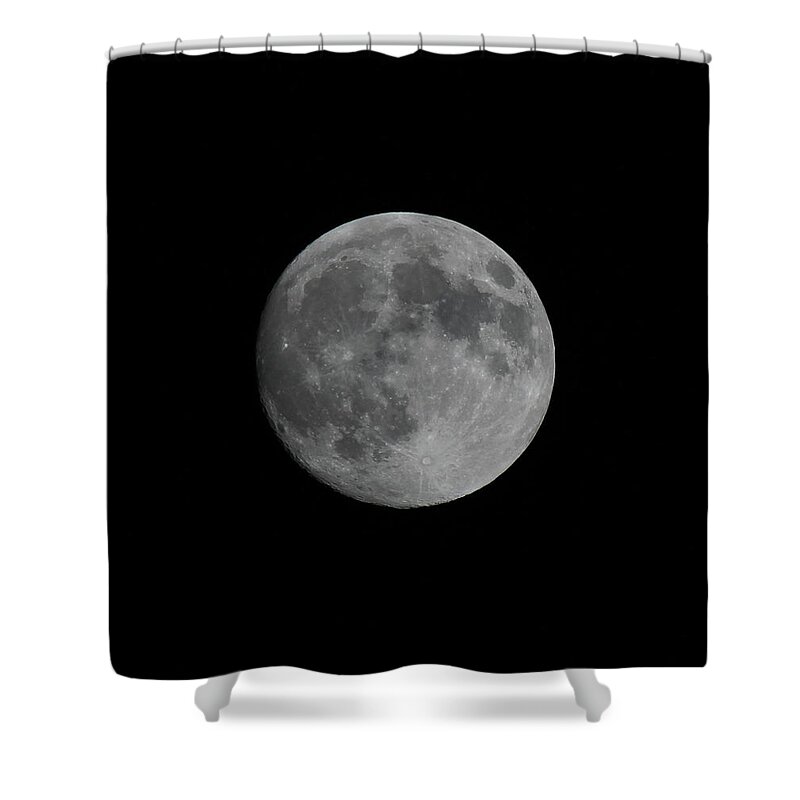 Detailed Shower Curtain featuring the photograph Super Moon by Trent Mallett