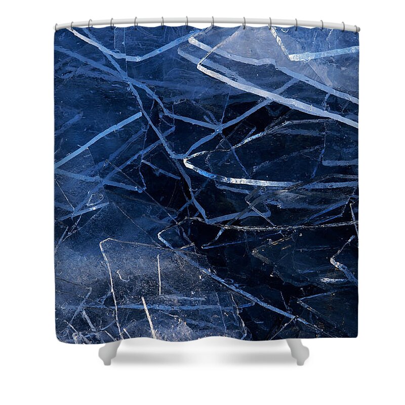 Lake Superior Shower Curtain featuring the photograph Superior Ice by Doug Gibbons