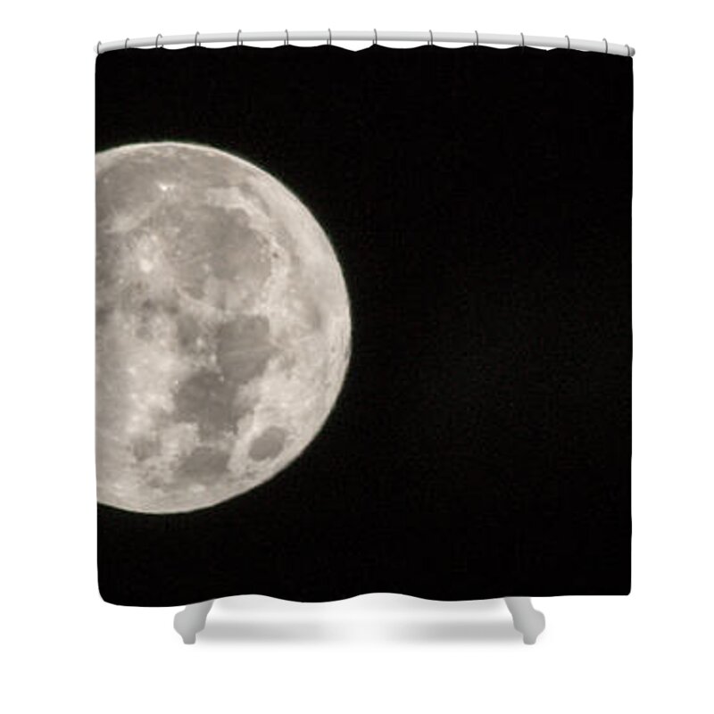Moon Shower Curtain featuring the photograph SuperMoon by Hyuntae Kim