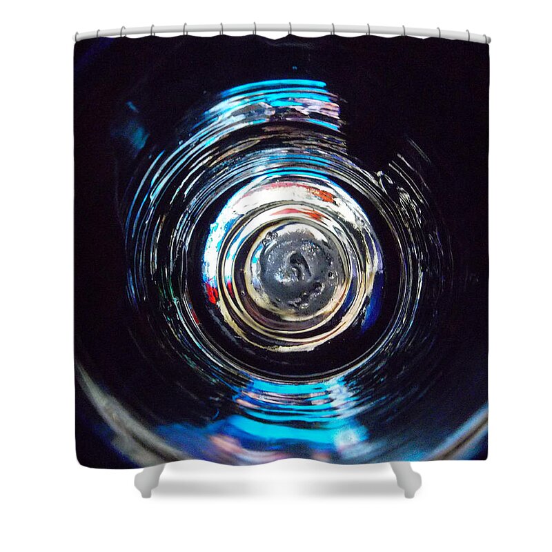 Abstract Shower Curtain featuring the photograph Surfing Liquid Shadows by Susan Esbensen
