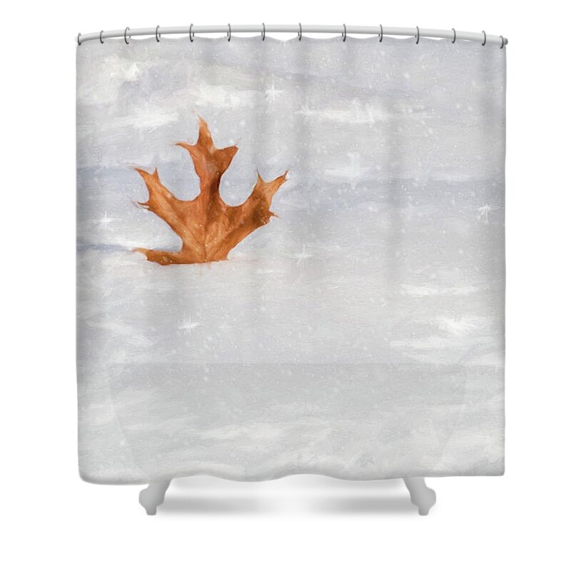Winter Shower Curtain featuring the photograph Surrender by Cathy Kovarik
