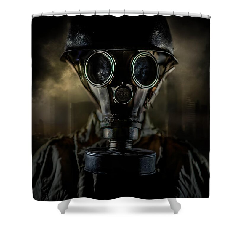  Shower Curtain featuring the photograph Survivor by Jaroslaw Blaminsky