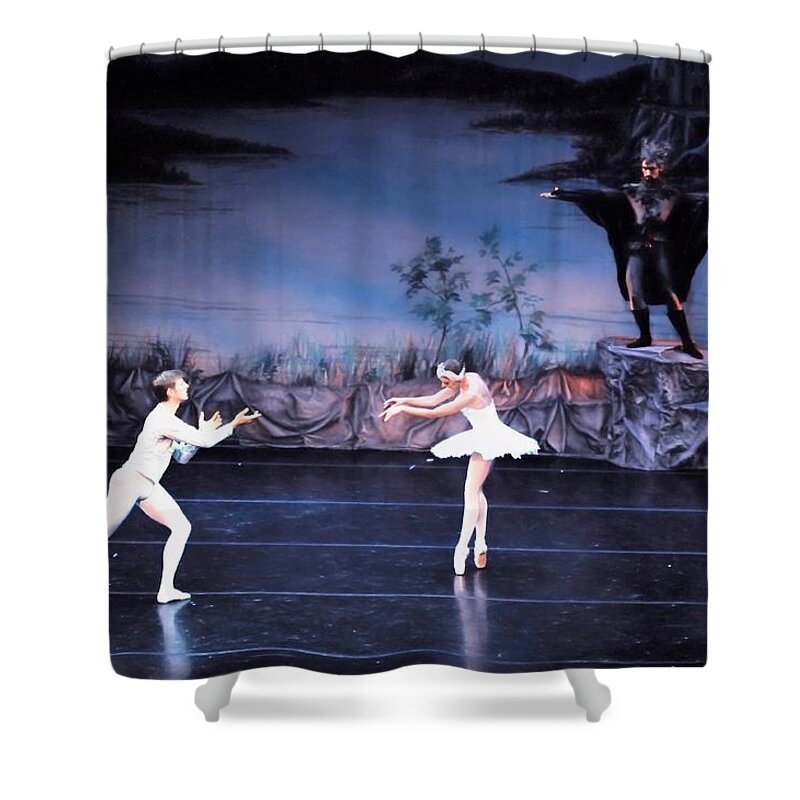 Ballet Shower Curtain featuring the photograph Swan Lake 12 by Bill Howard