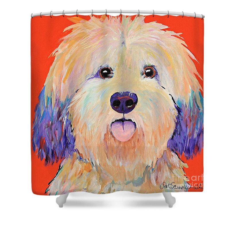 Pat Saunders-white Shower Curtain featuring the painting Sweeney by Pat Saunders-White