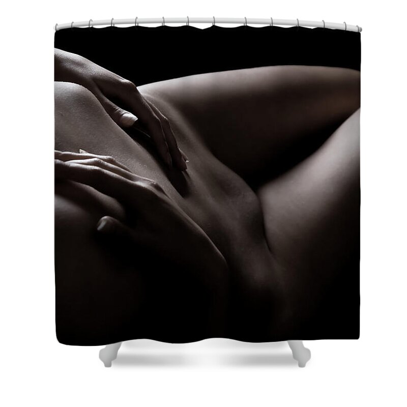 Nude Shower Curtain featuring the photograph Sweet Seduction by Vitaly Vakhrushev