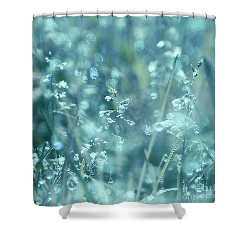 Blue Shower Curtain featuring the photograph Sweet Wake-Up Call by Aimelle Ml