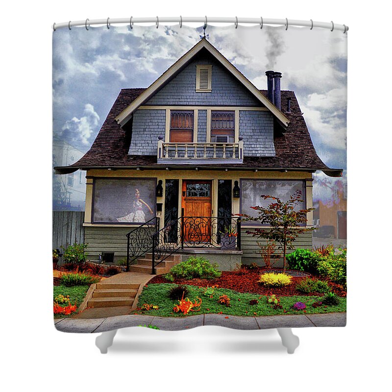 Winberry Shower Curtain featuring the digital art And Everything Nice by Bob Winberry