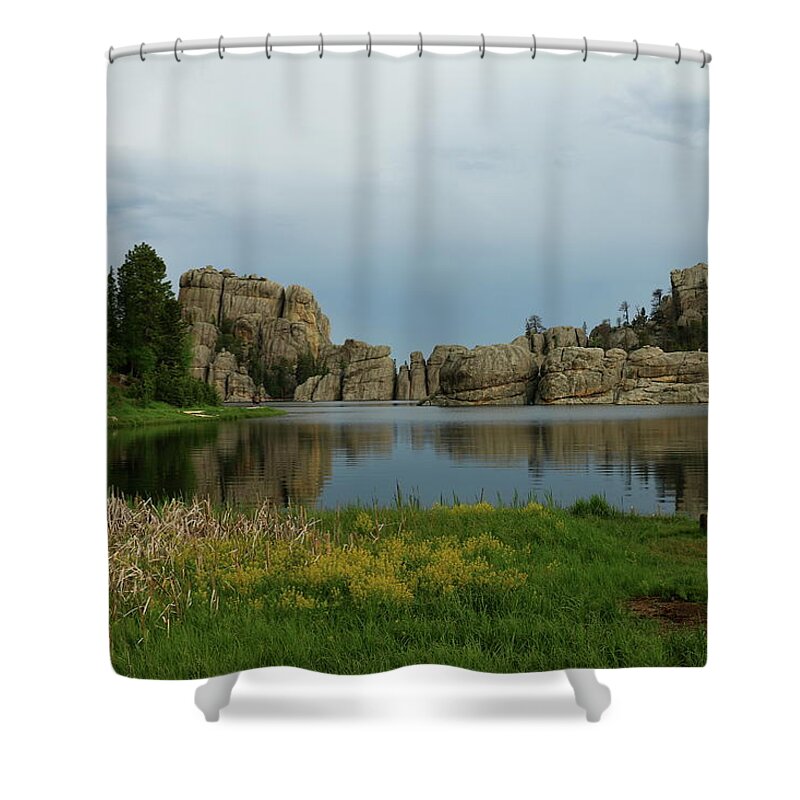  South Shower Curtain featuring the photograph Sylvan Lake In The Black Hills by Christiane Schulze Art And Photography