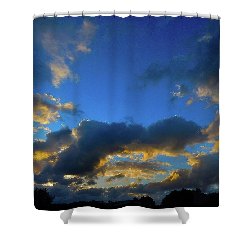 Sunset Shower Curtain featuring the photograph Symphonic Sunset by Mark Blauhoefer